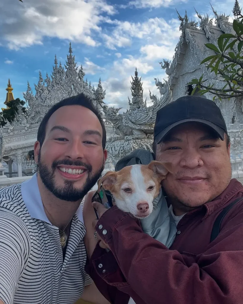 Colin and his partner with their Chihuahua