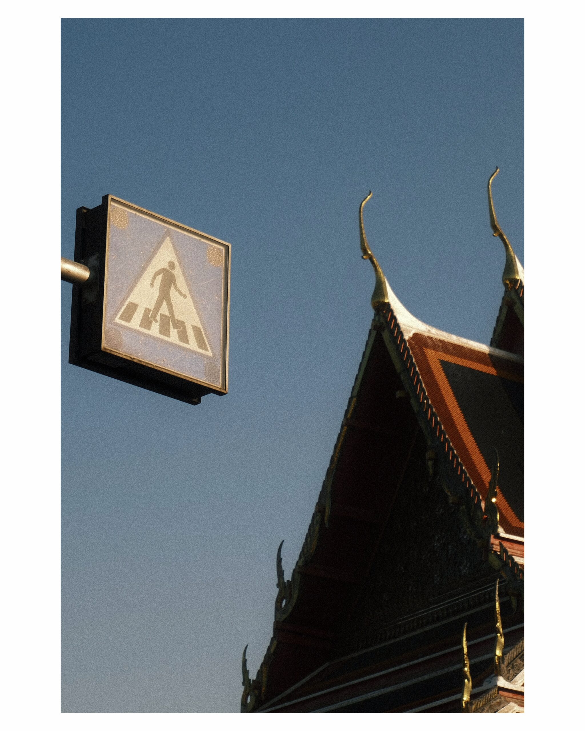 a temple roof in Bangkok's Old Town